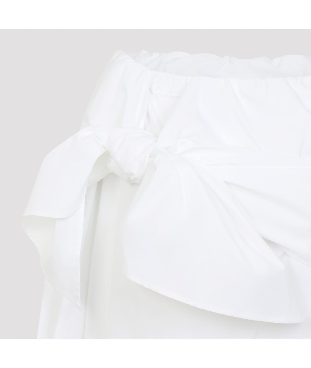 MAX MARA Белая хлопковая блузы, фото 4