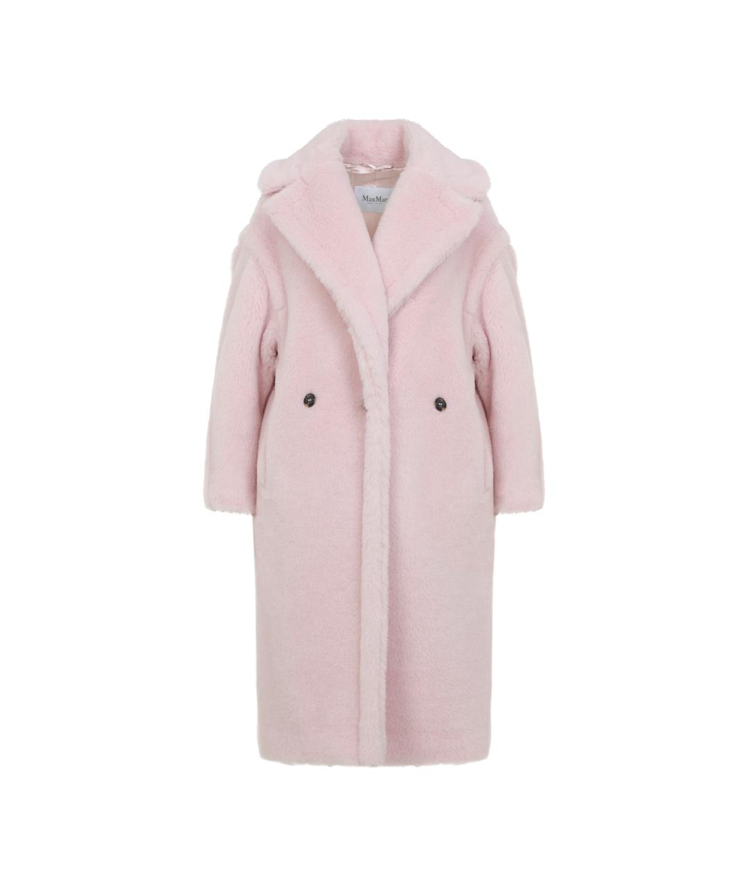 MAX MARA Розовое шерстяное пальто, фото 1