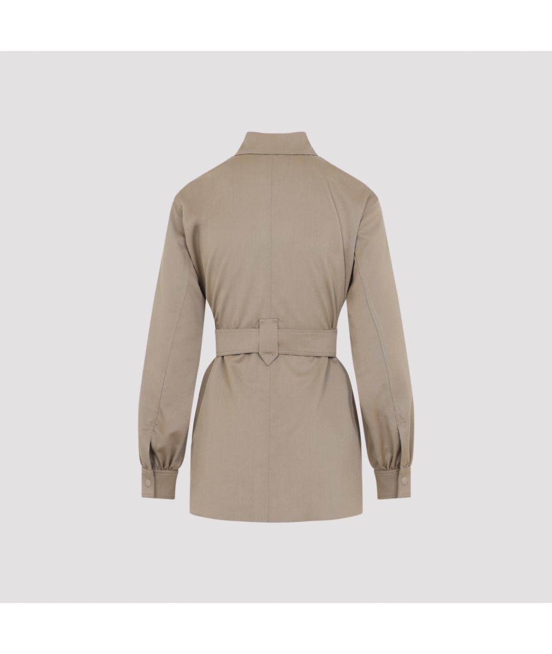 MAX MARA Бежевая шерстяная куртка, фото 2