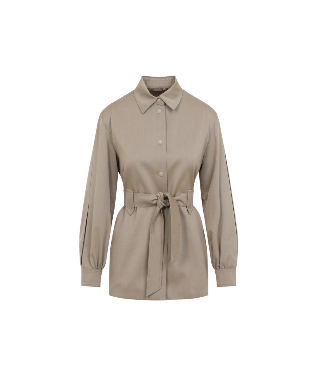 MAX MARA Бежевая шерстяная куртка, фото 1