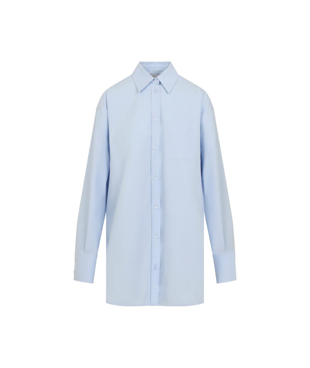 SPORTMAX Голубая хлопковая рубашка, фото 1