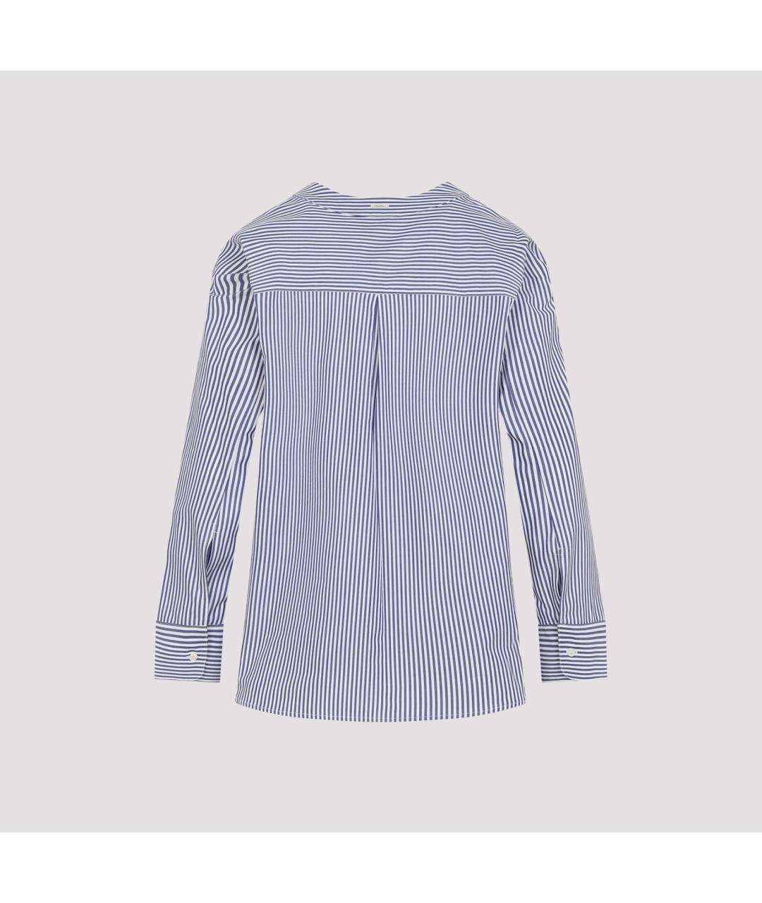 'S MAX MARA Голубая хлопковая рубашка, фото 4