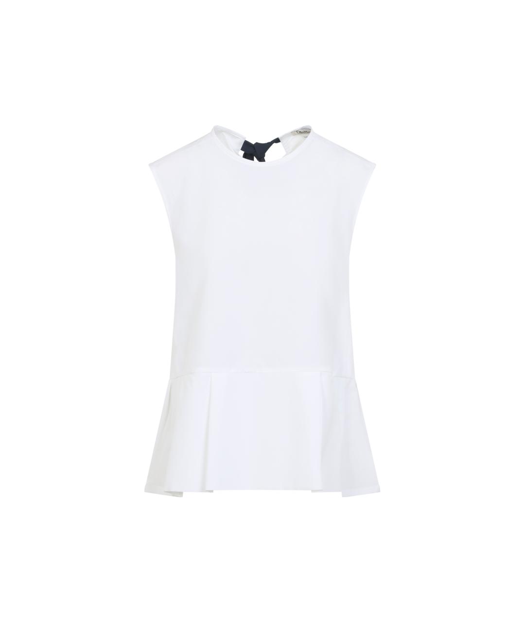 'S MAX MARA Белая хлопковая блузы, фото 1