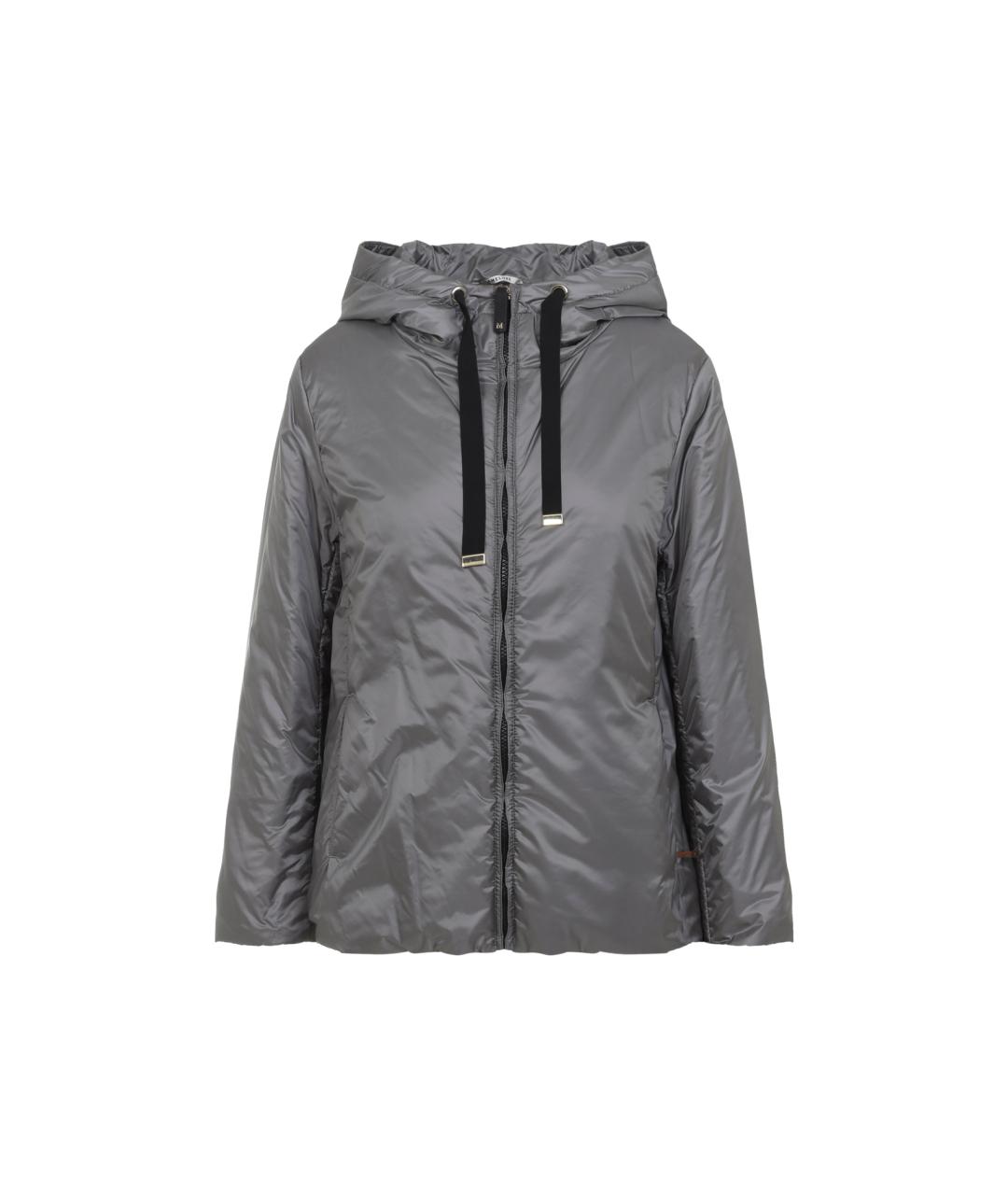 MAX MARA Серая полиэстеровая куртка, фото 1