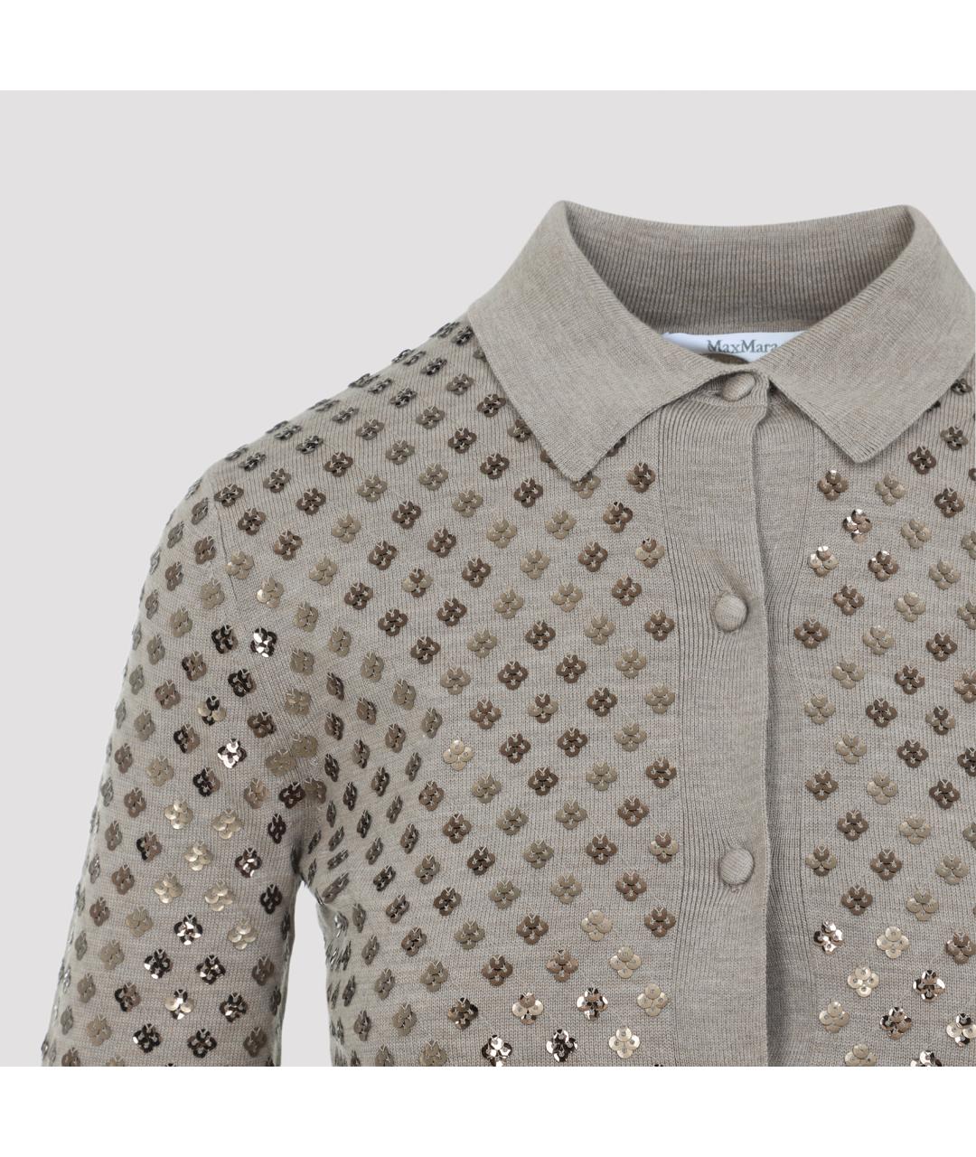 MAX MARA Мульти шерстяной кардиган, фото 3