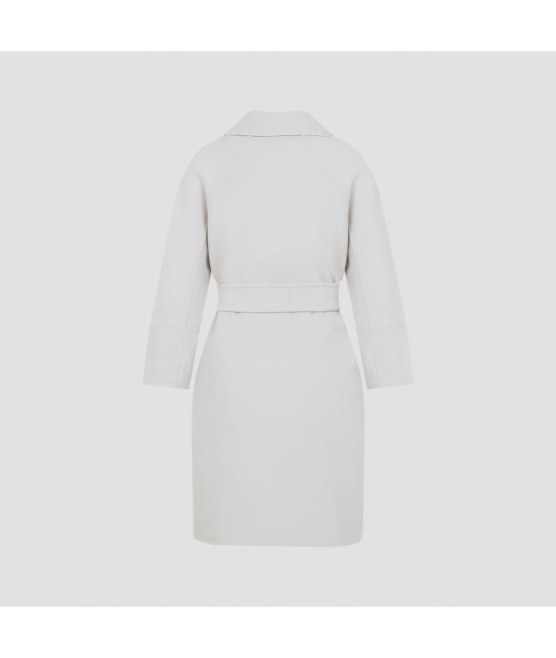 'S MAX MARA Белое шерстяное пальто, фото 3