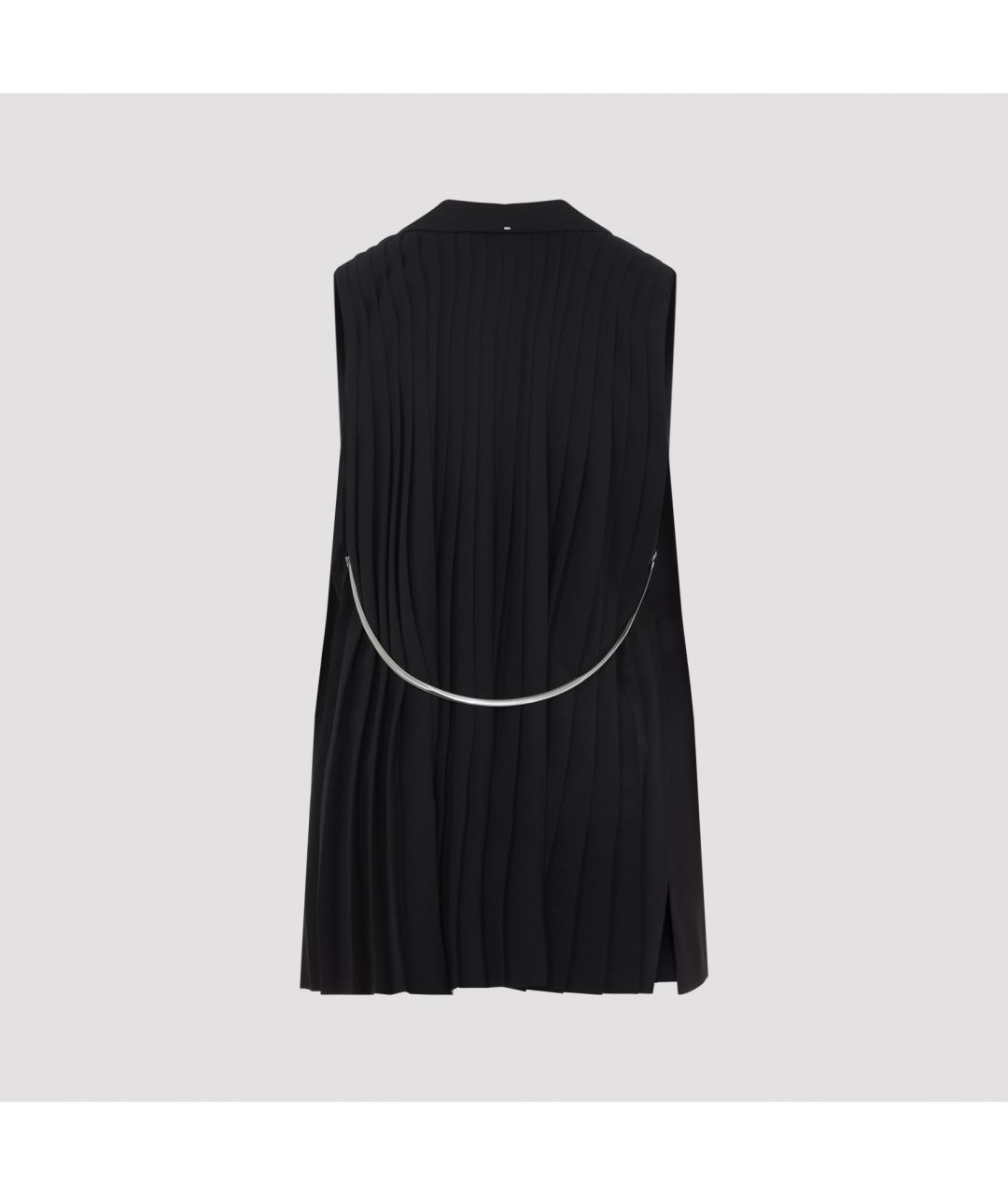 SPORTMAX Черный шерстяной жилет, фото 2