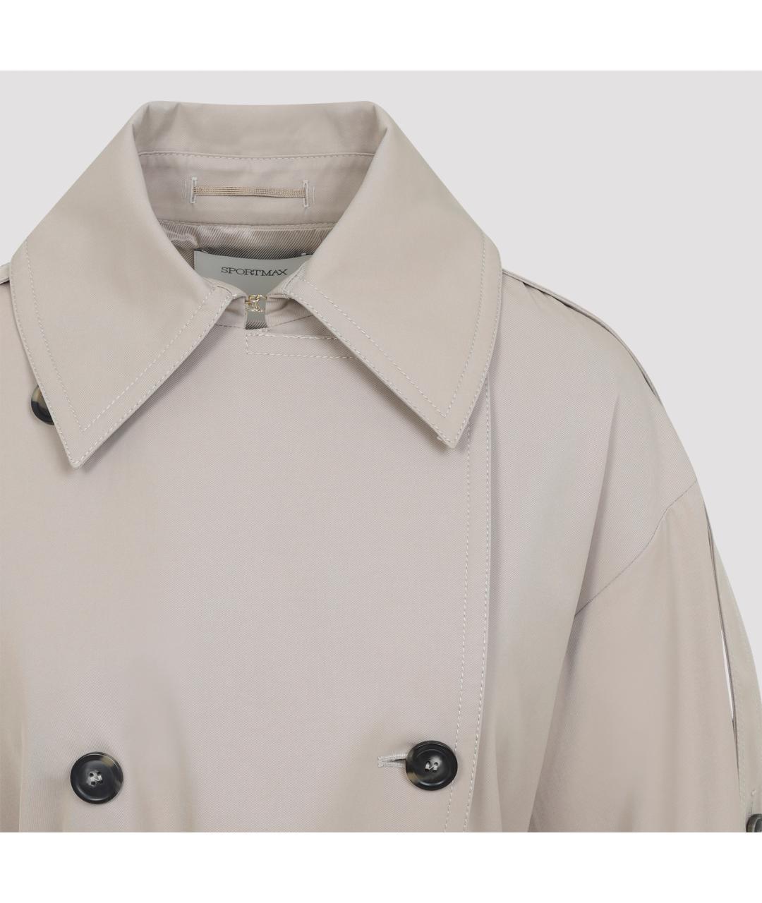 SPORTMAX Полиэстеровый тренч/плащ, фото 4