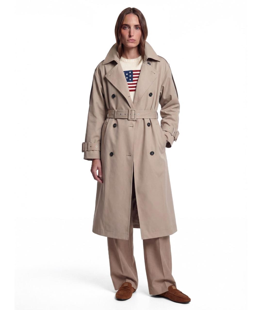 SPORTMAX Полиэстеровый тренч/плащ, фото 6