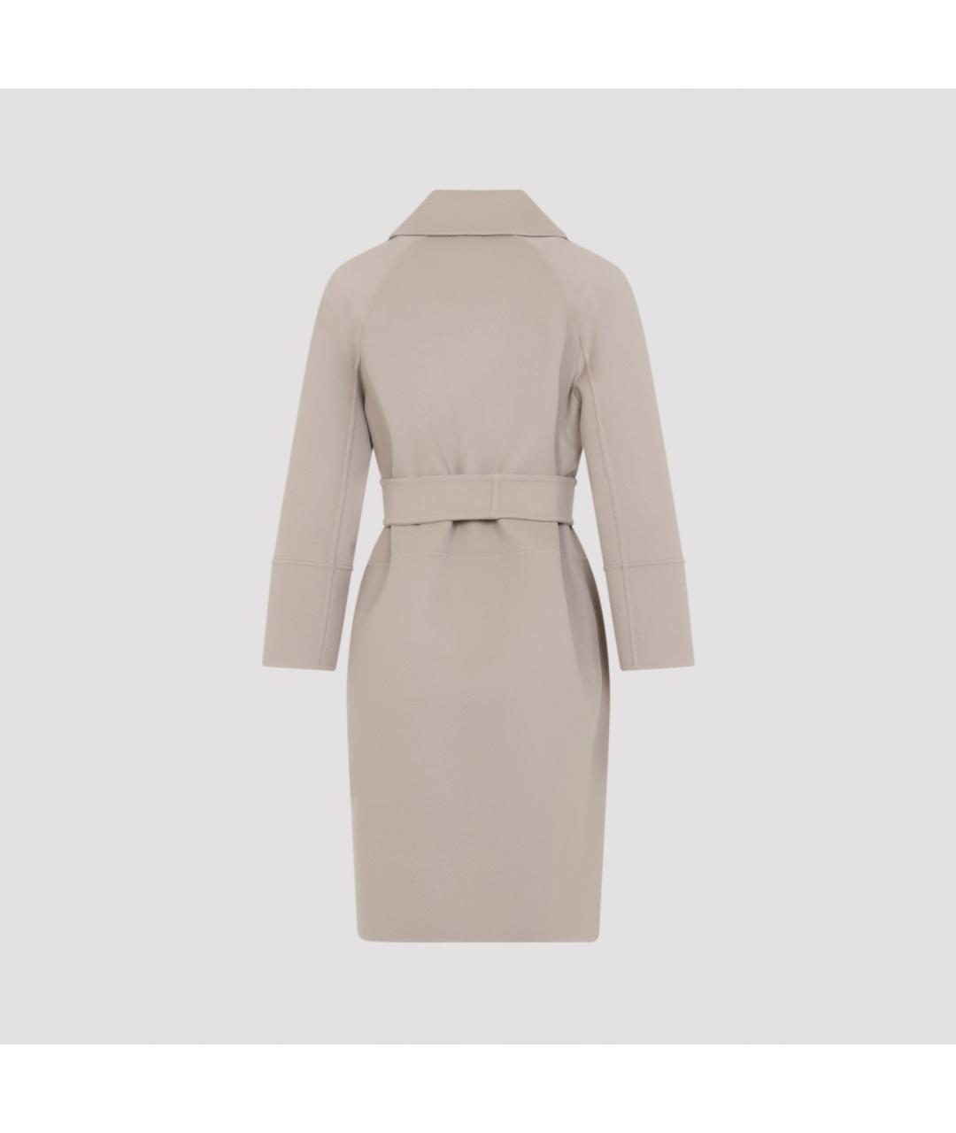 'S MAX MARA Бежевое шерстяное пальто, фото 3