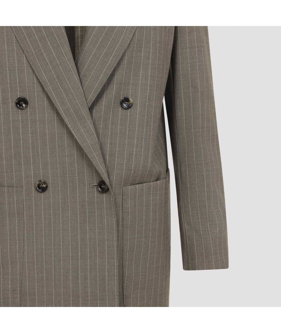 MAX MARA Мульти шерстяной жакет/пиджак, фото 3