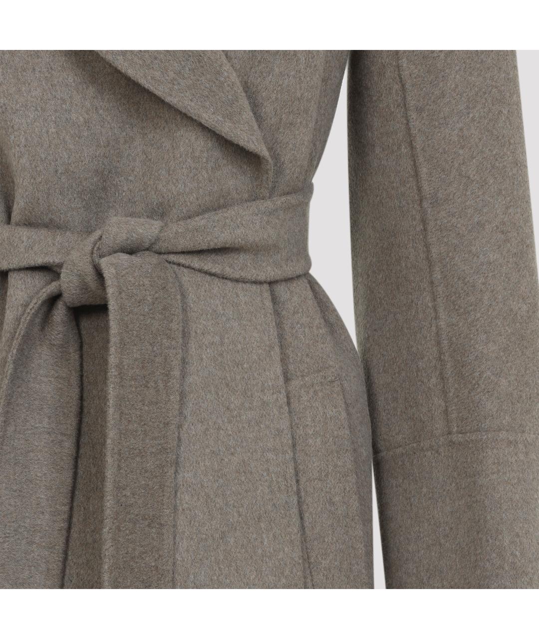 'S MAX MARA Бежевое шерстяное пальто, фото 3