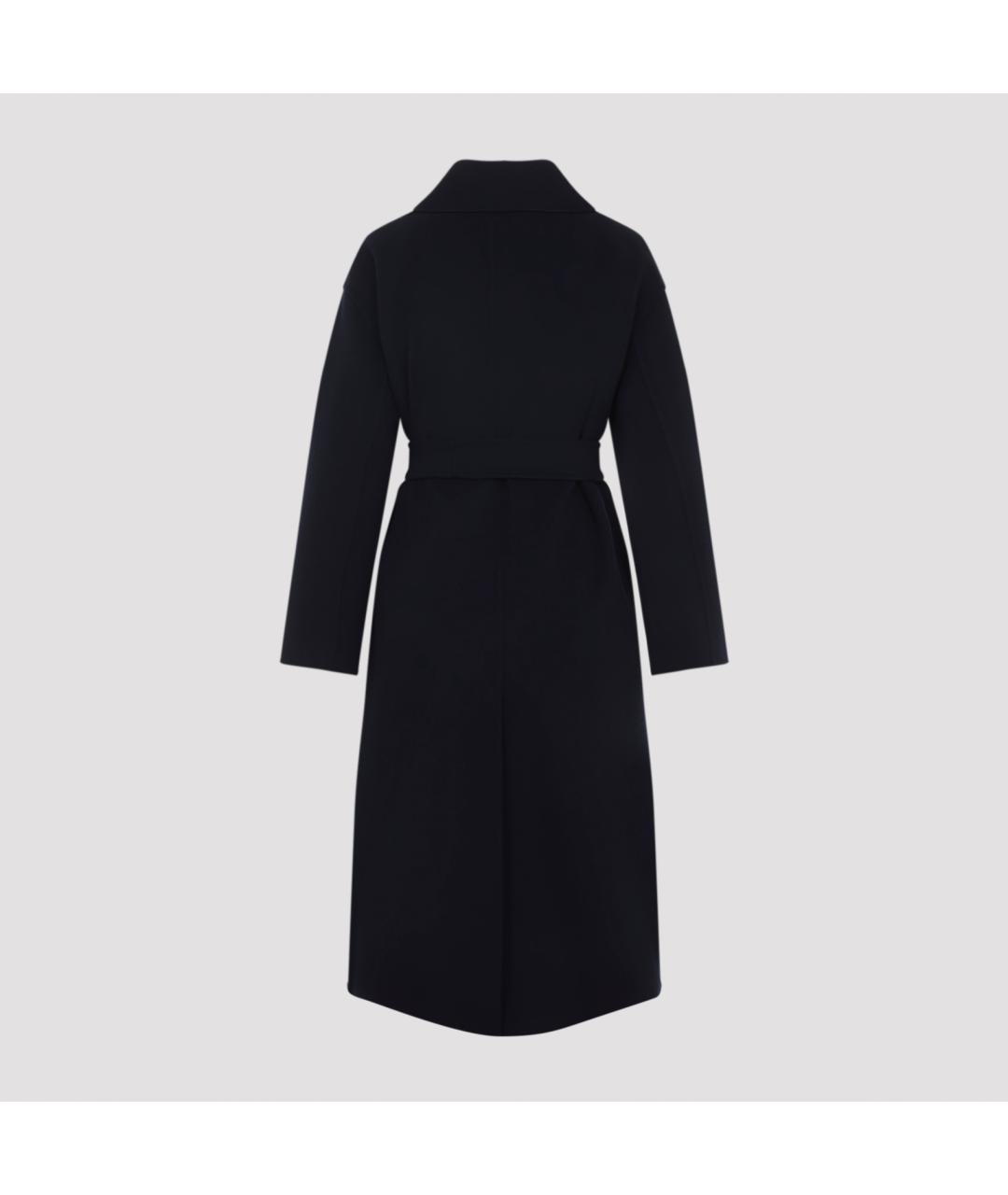 'S MAX MARA Темно-синее шерстяное пальто, фото 2