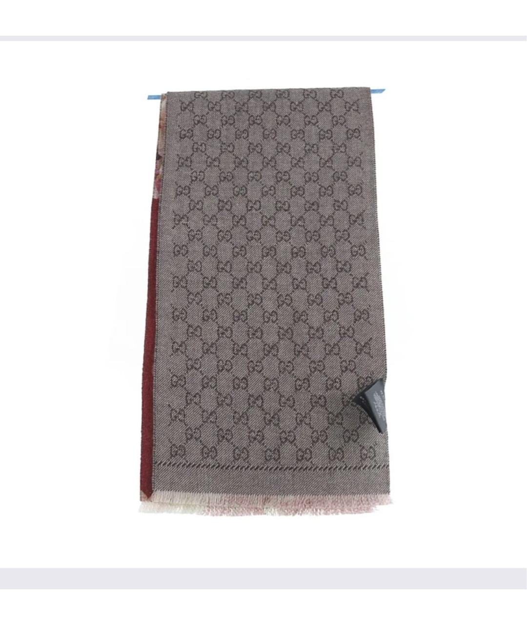 GUCCI Мульти шерстяной шарф, фото 4