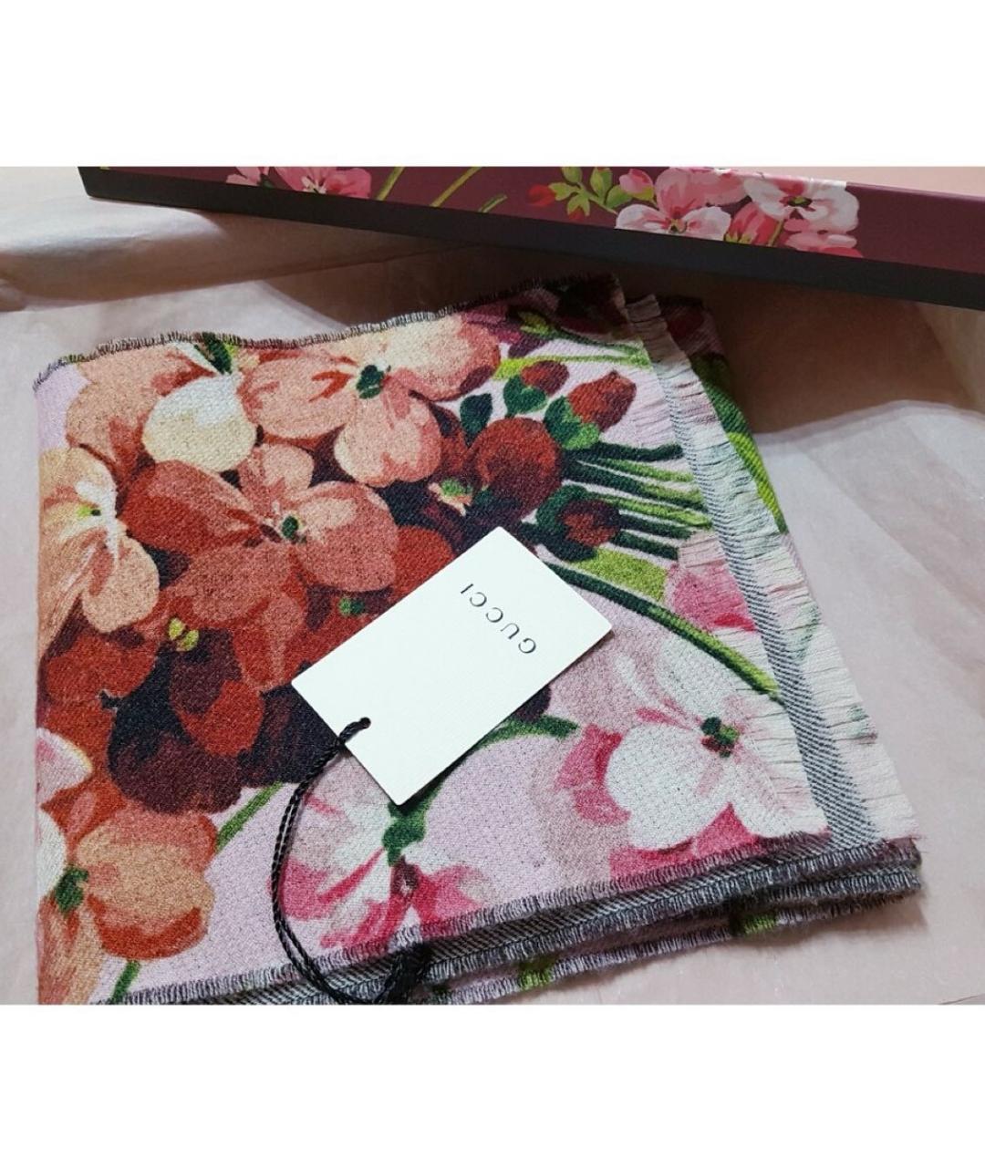 GUCCI Мульти шерстяной шарф, фото 3