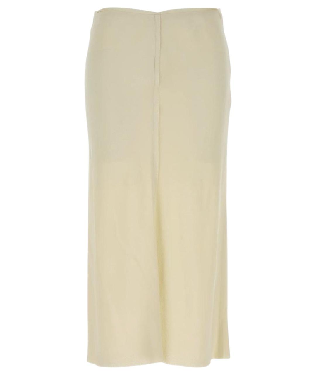 Ami Paris Бежевая полиэстеровая юбка миди, фото 1