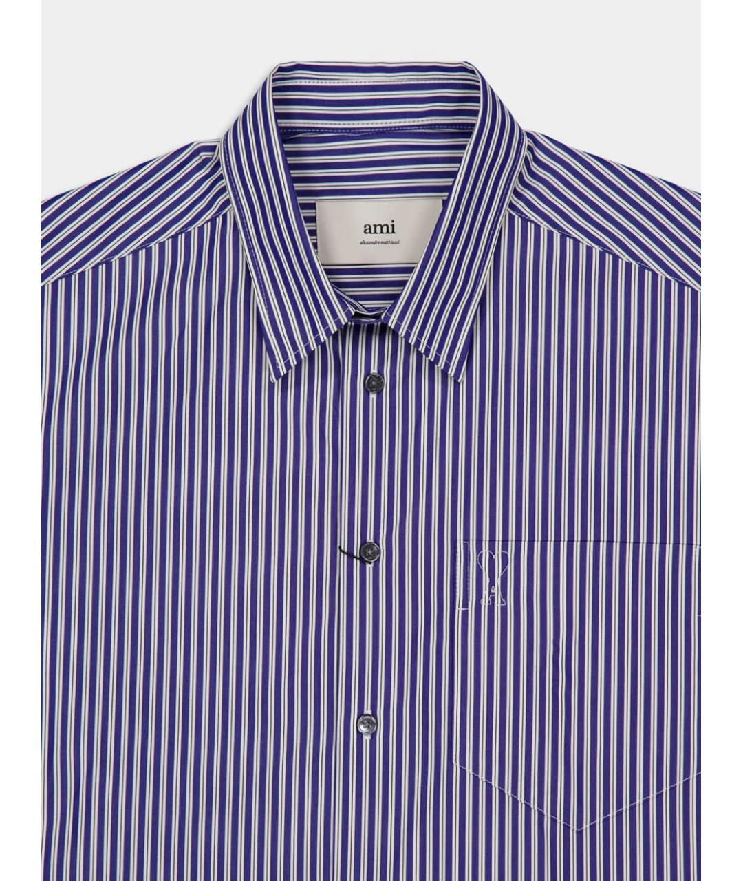 Ami Paris Синяя хлопковая рубашка, фото 3