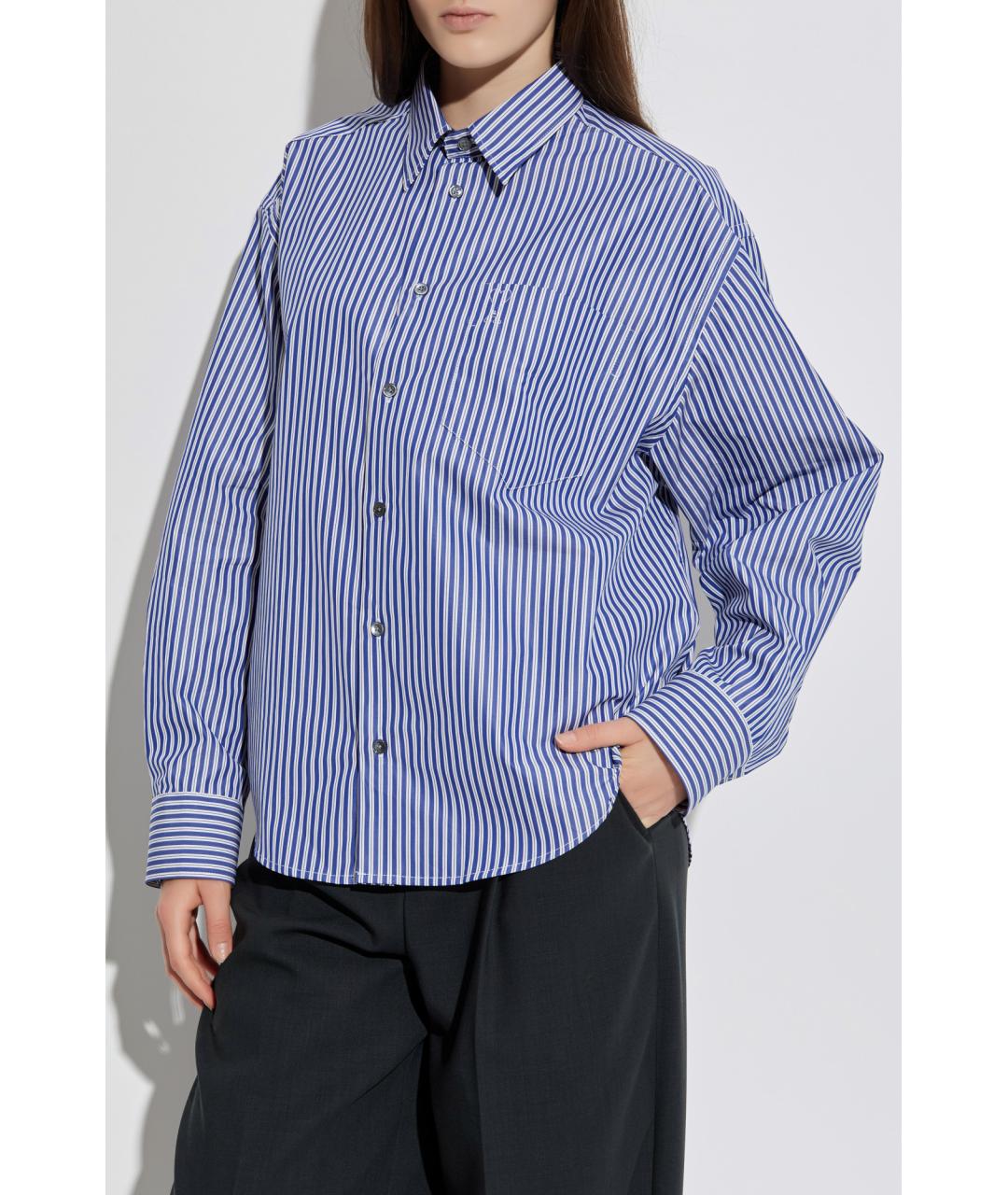 Ami Paris Синяя хлопковая рубашка, фото 4