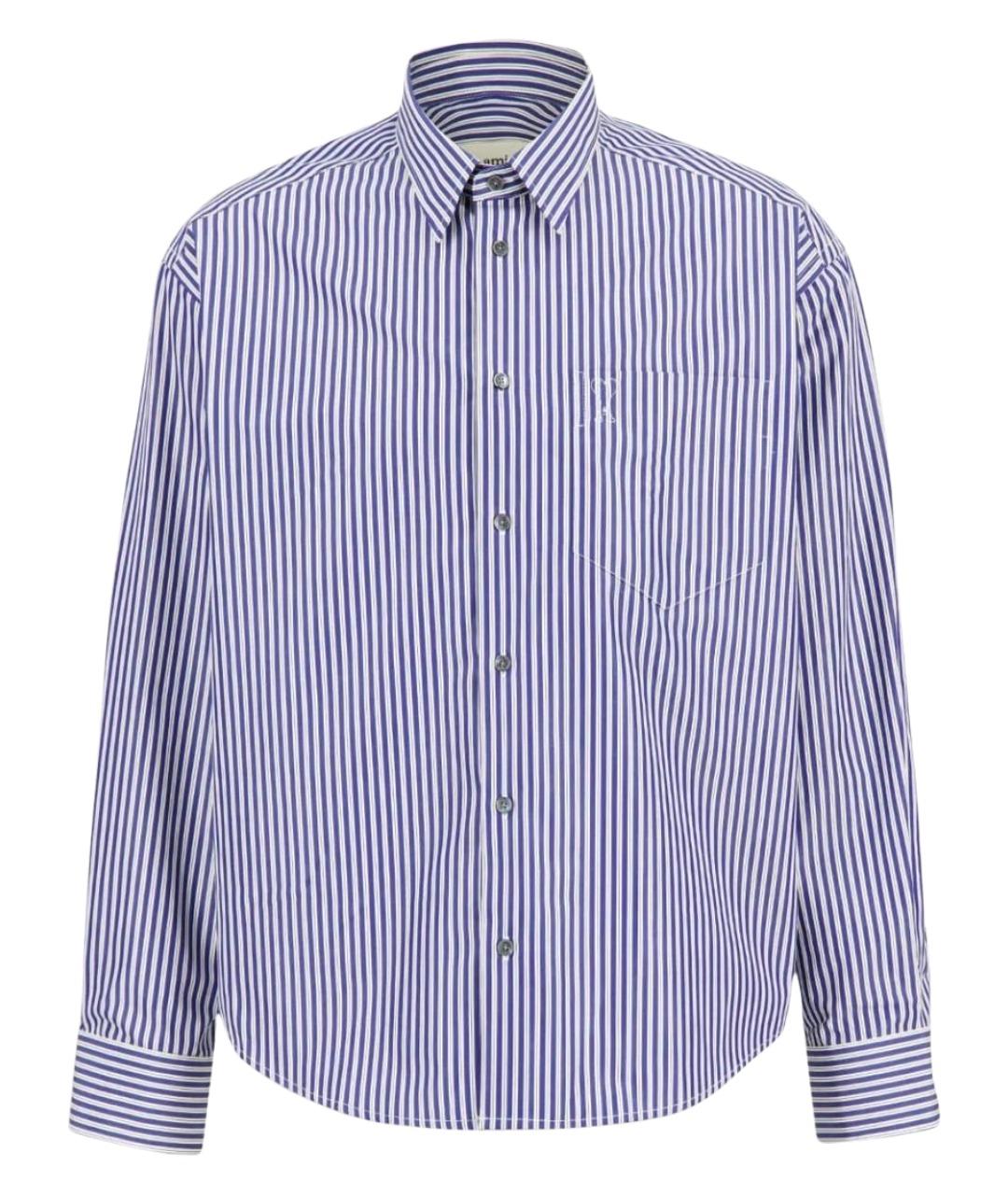 Ami Paris Синяя хлопковая рубашка, фото 1