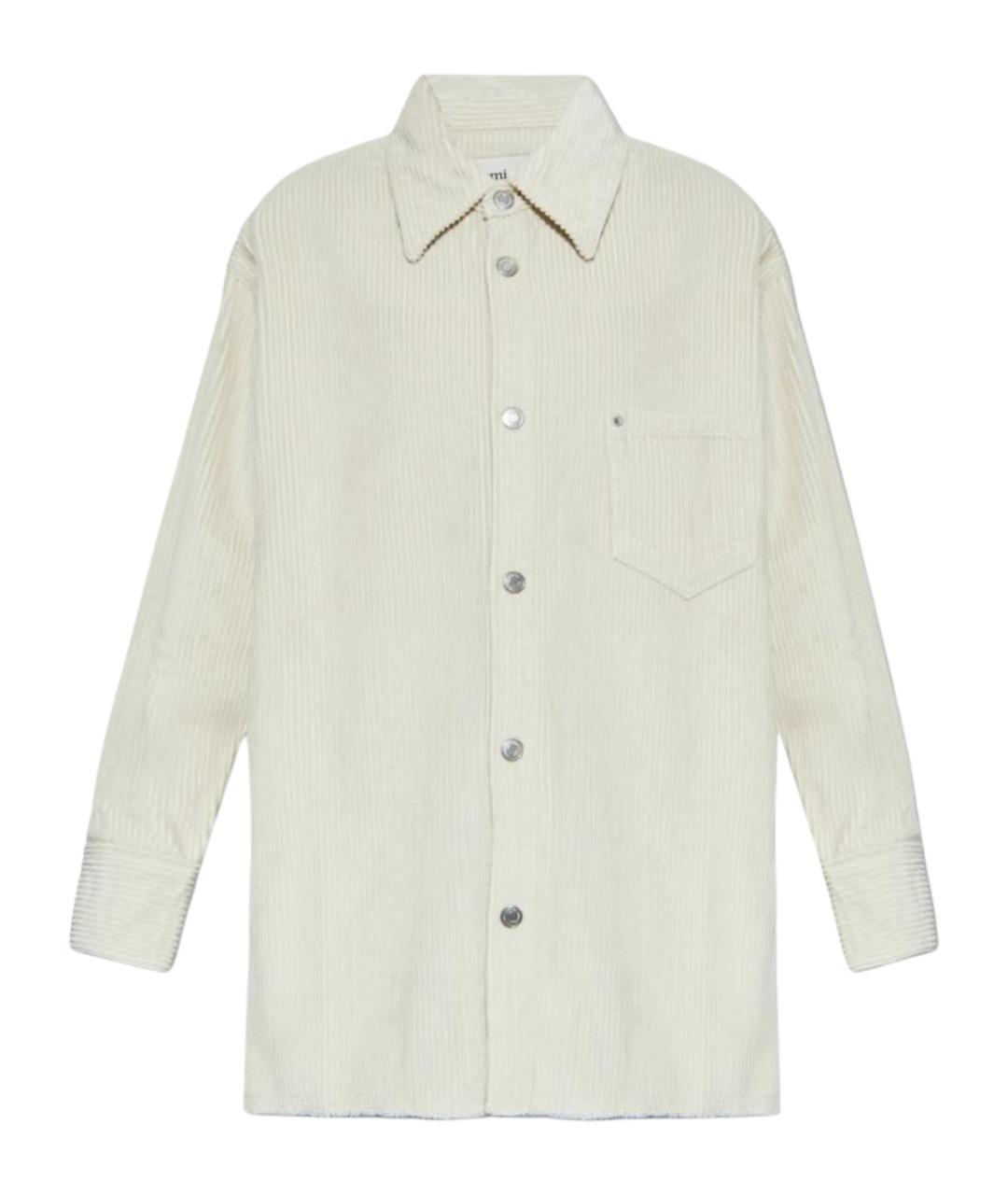 Ami Paris Бежевая хлопковая рубашка, фото 1