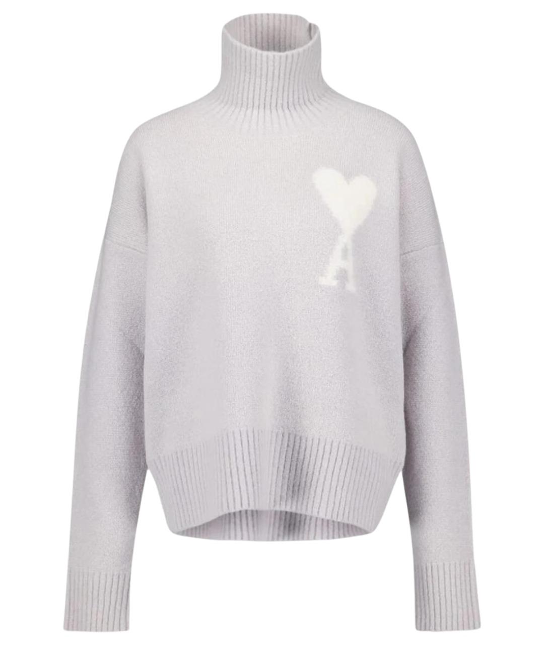 Ami Paris Серая шерстяная водолазка, фото 1