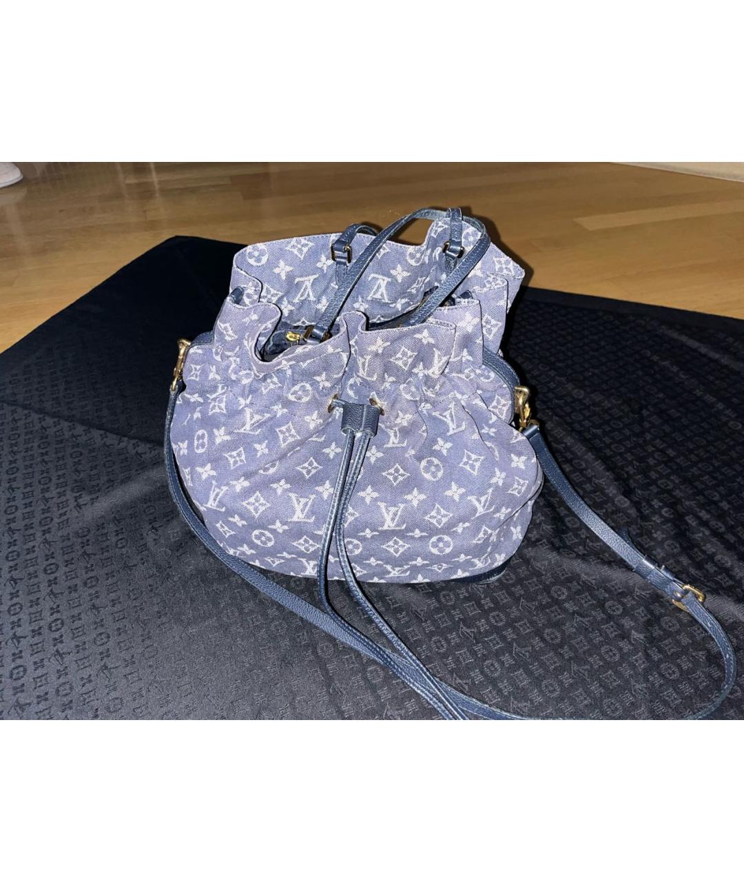 LOUIS VUITTON Темно-синяя деним сумка через плечо, фото 2