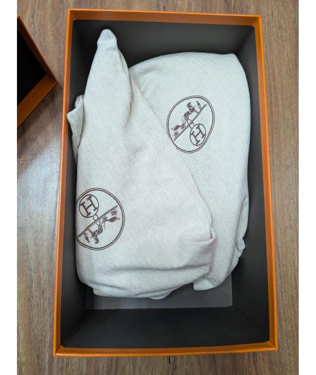 HERMES Серые замшевые высокие ботинки, фото 8