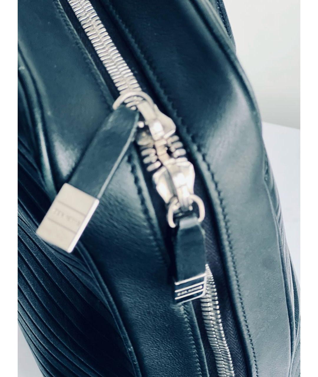 CHRISTIAN DIOR Черный кожаный портфель, фото 2