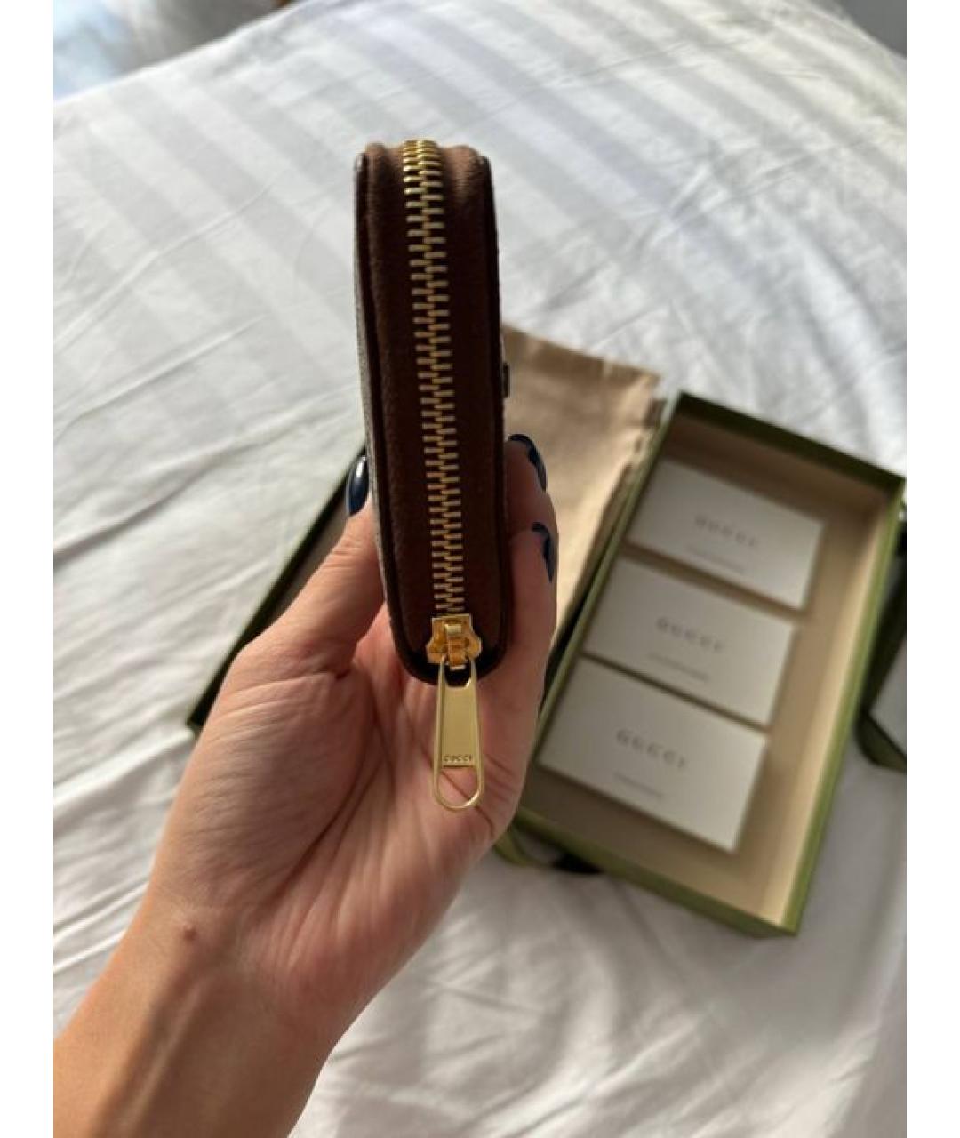 GUCCI Горчичный кошелек, фото 4