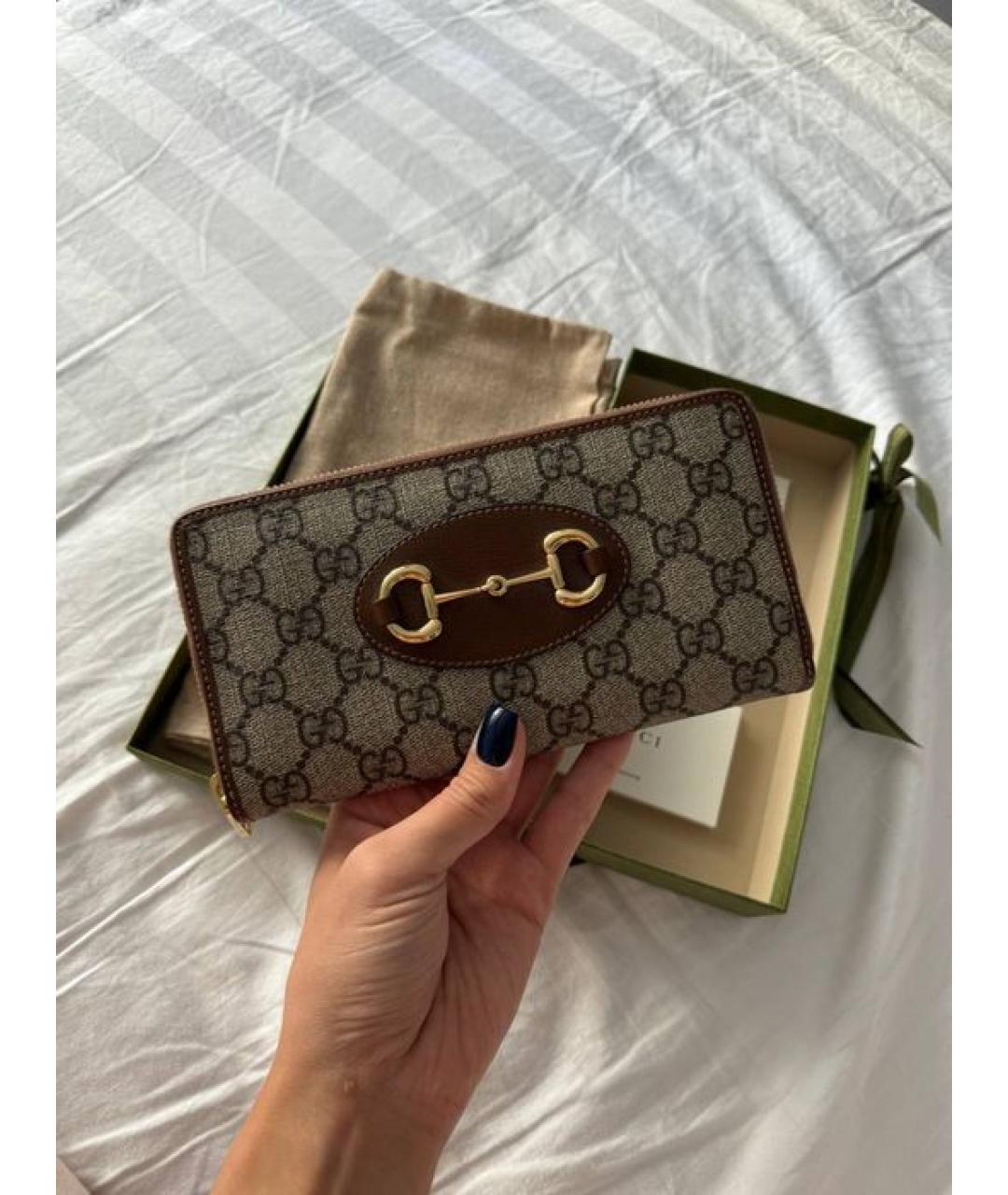 GUCCI Горчичный кошелек, фото 7