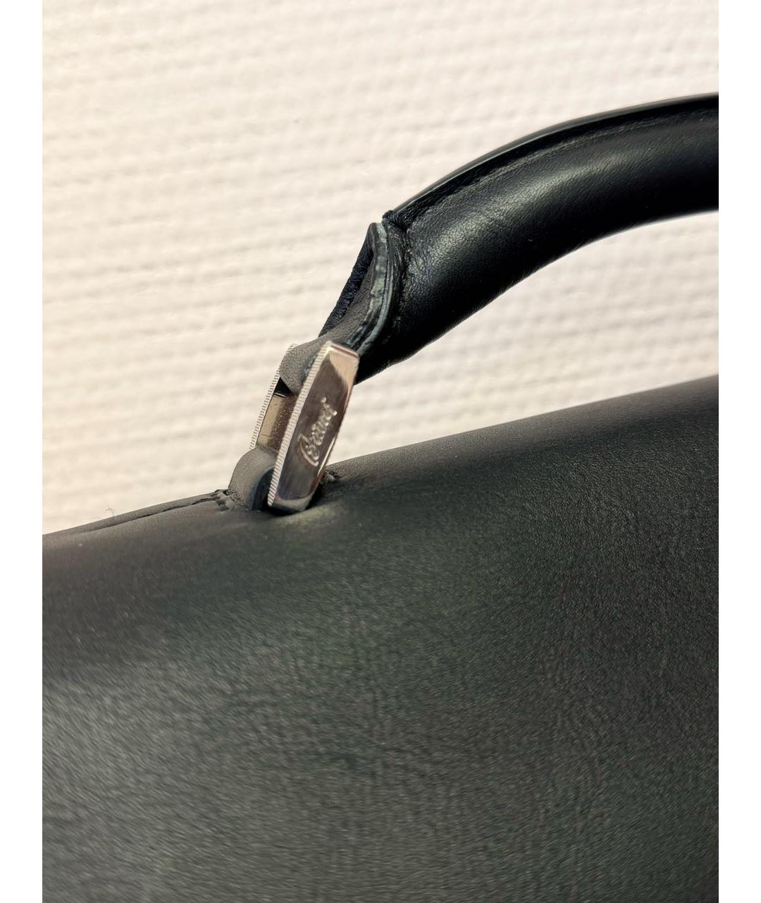BRIONI Черный кожаный портфель, фото 7