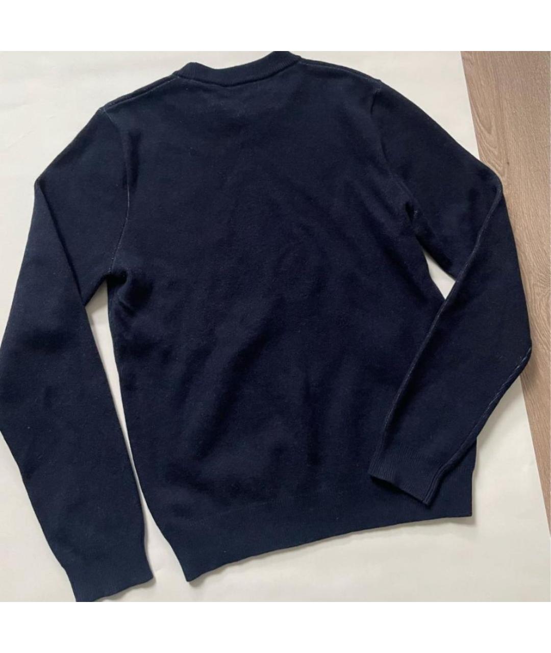 SPORTY AND RICH Темно-синий шерстяной джемпер / свитер, фото 2