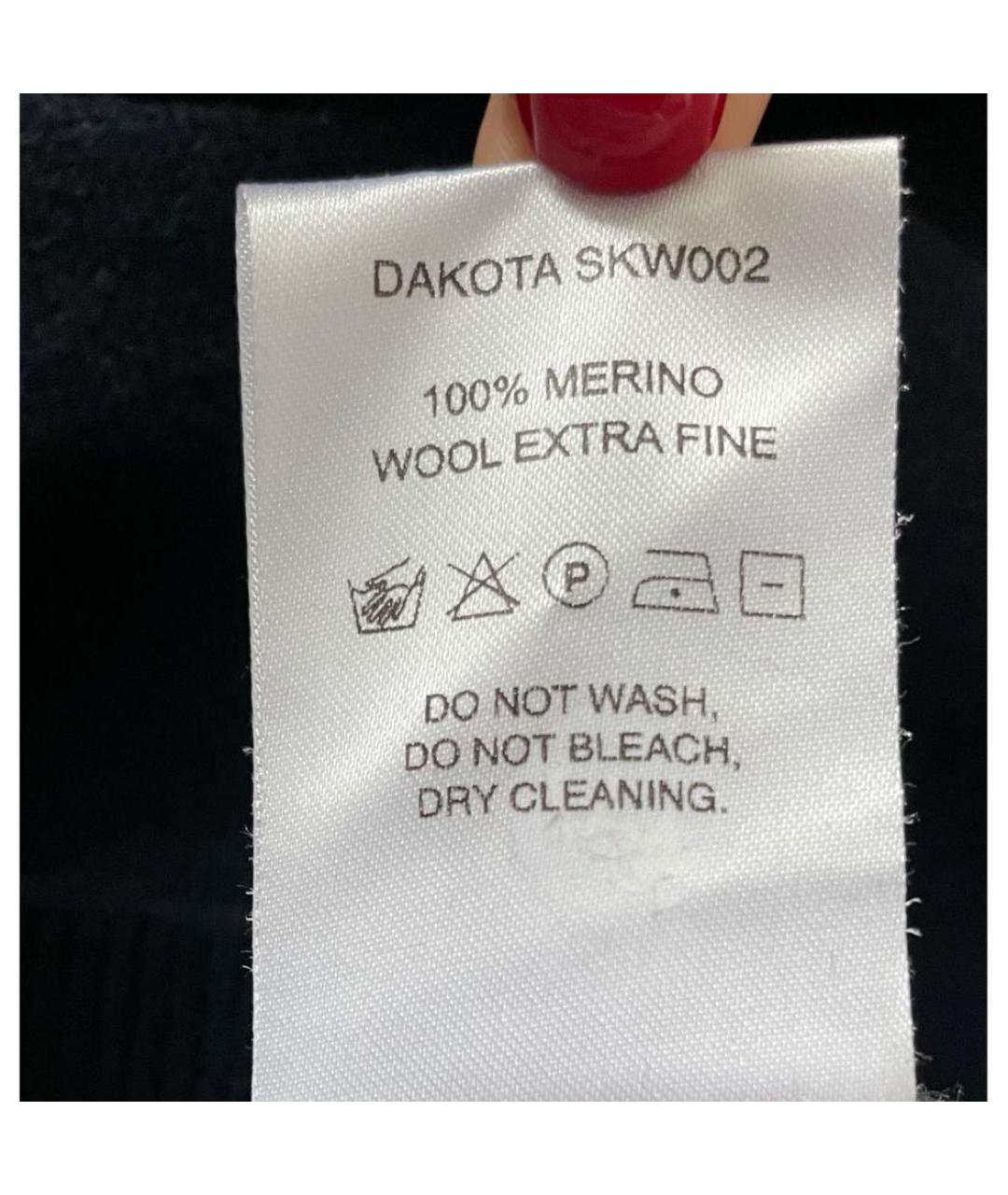 SPORTY AND RICH Темно-синий шерстяной джемпер / свитер, фото 7