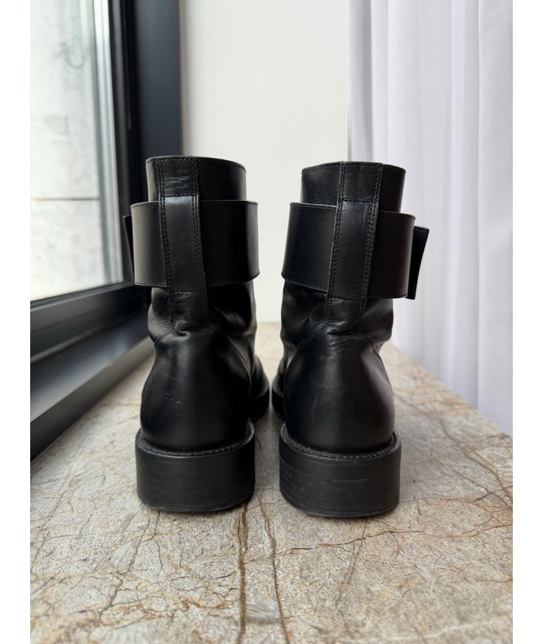 LOUIS VUITTON Черные кожаные ботинки, фото 4