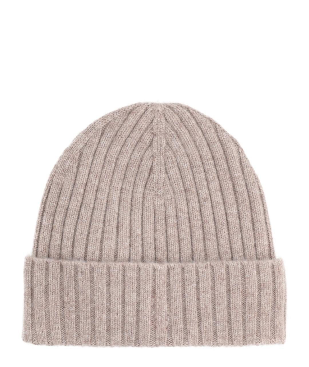 SPORTY AND RICH Бежевая кашемировая шапка, фото 2