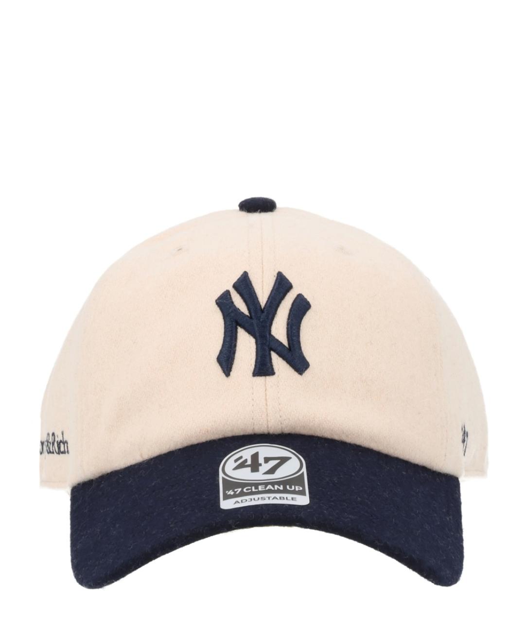 SPORTY AND RICH Бежевая шерстяная кепка, фото 1