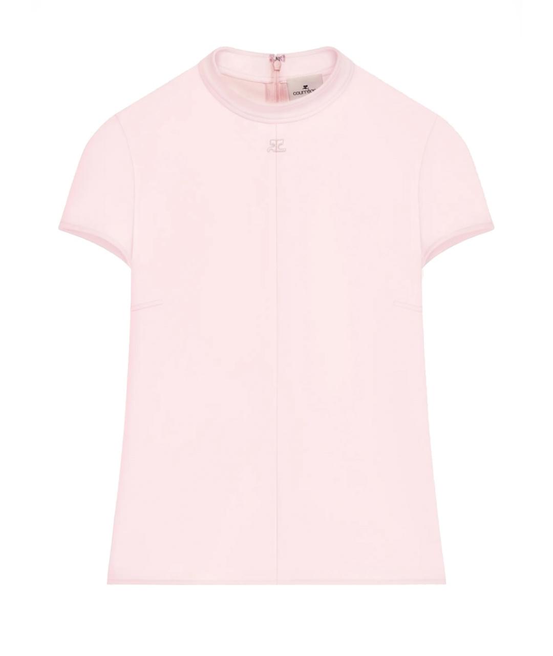 COURREGES Розовая полиэстеровая блузы, фото 1