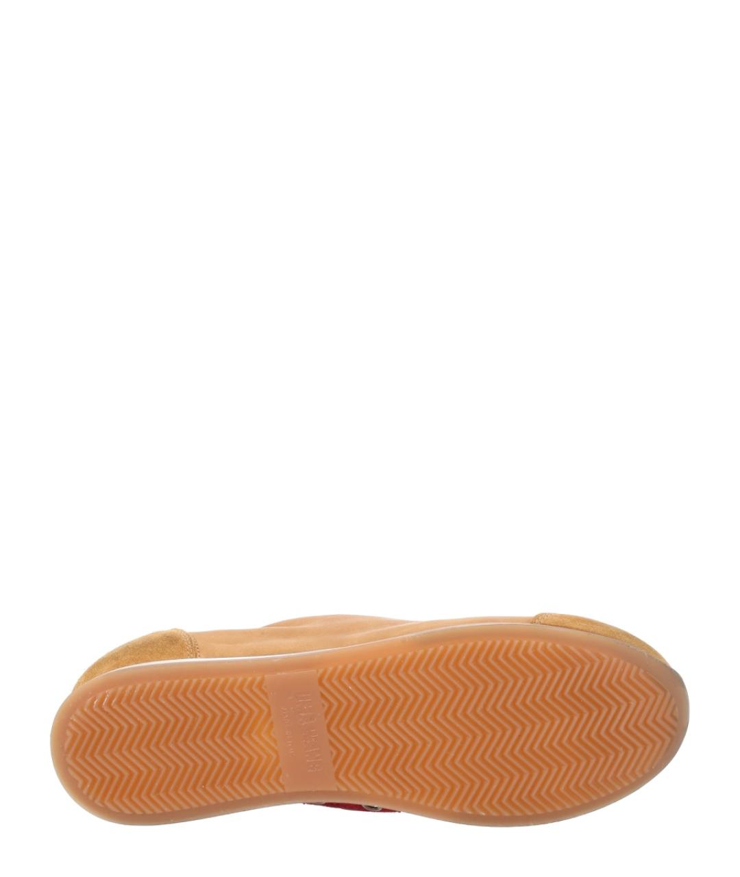 UMA WANG Коричневые кожаные кеды, фото 6