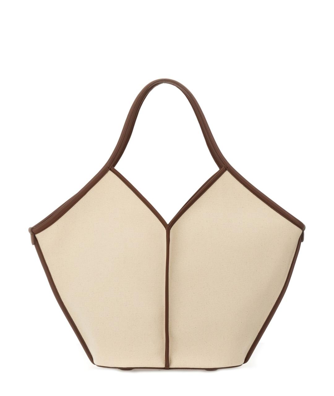 HEREU Бежевая хлопковая сумка через плечо, фото 1