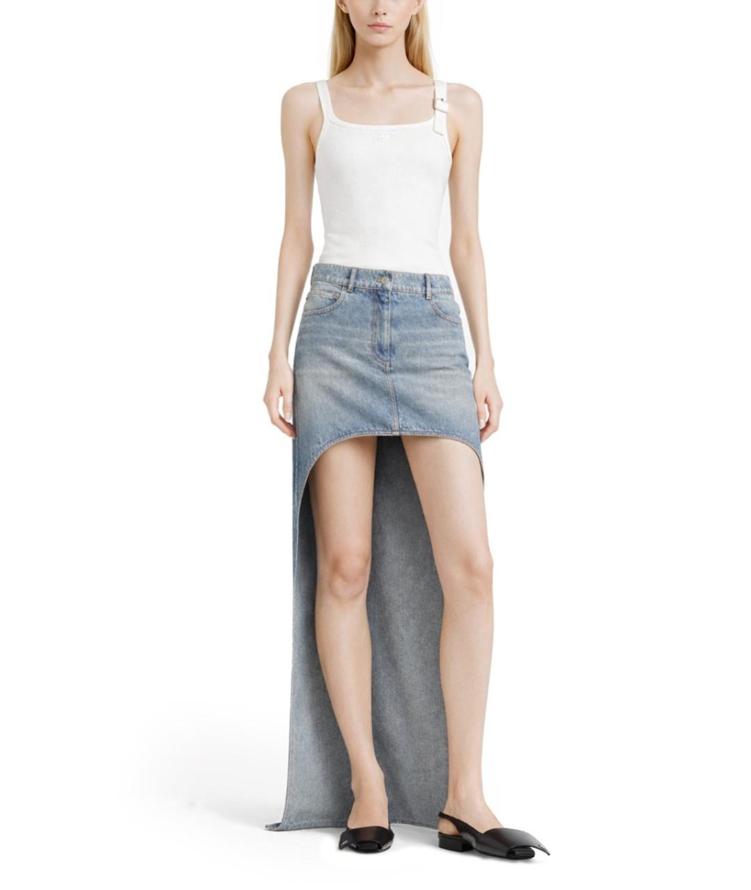 COURREGES Белая хлопковая майка, фото 2