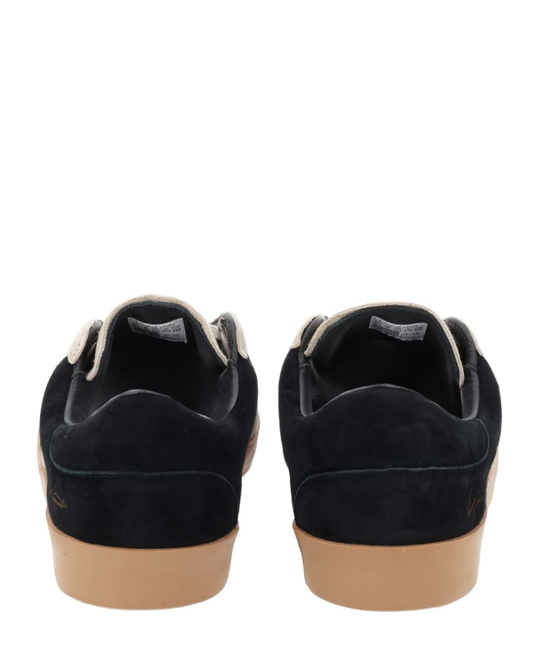 Y-3 Черные кожаные кеды, фото 4