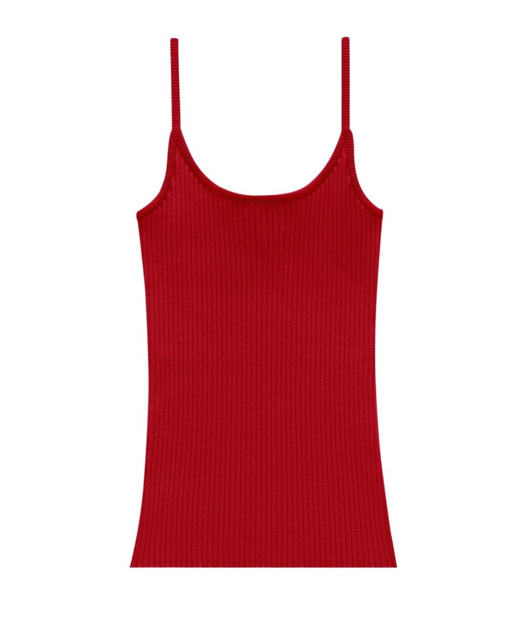 COURREGES Красная вискозная майка, фото 3