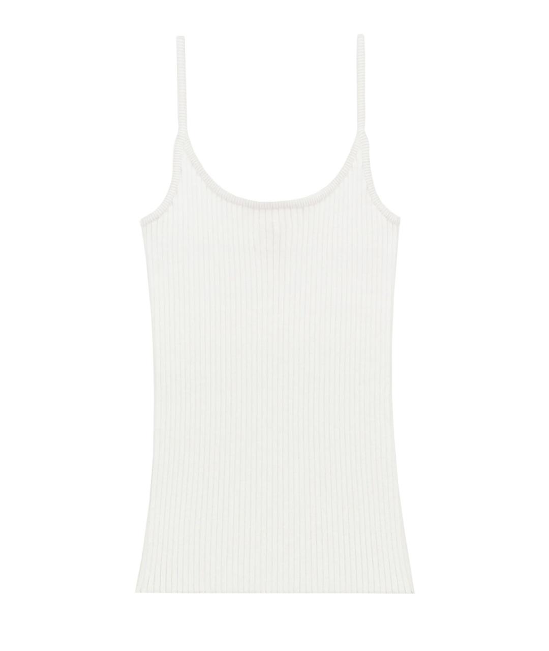 COURREGES Белая вискозная майка, фото 3