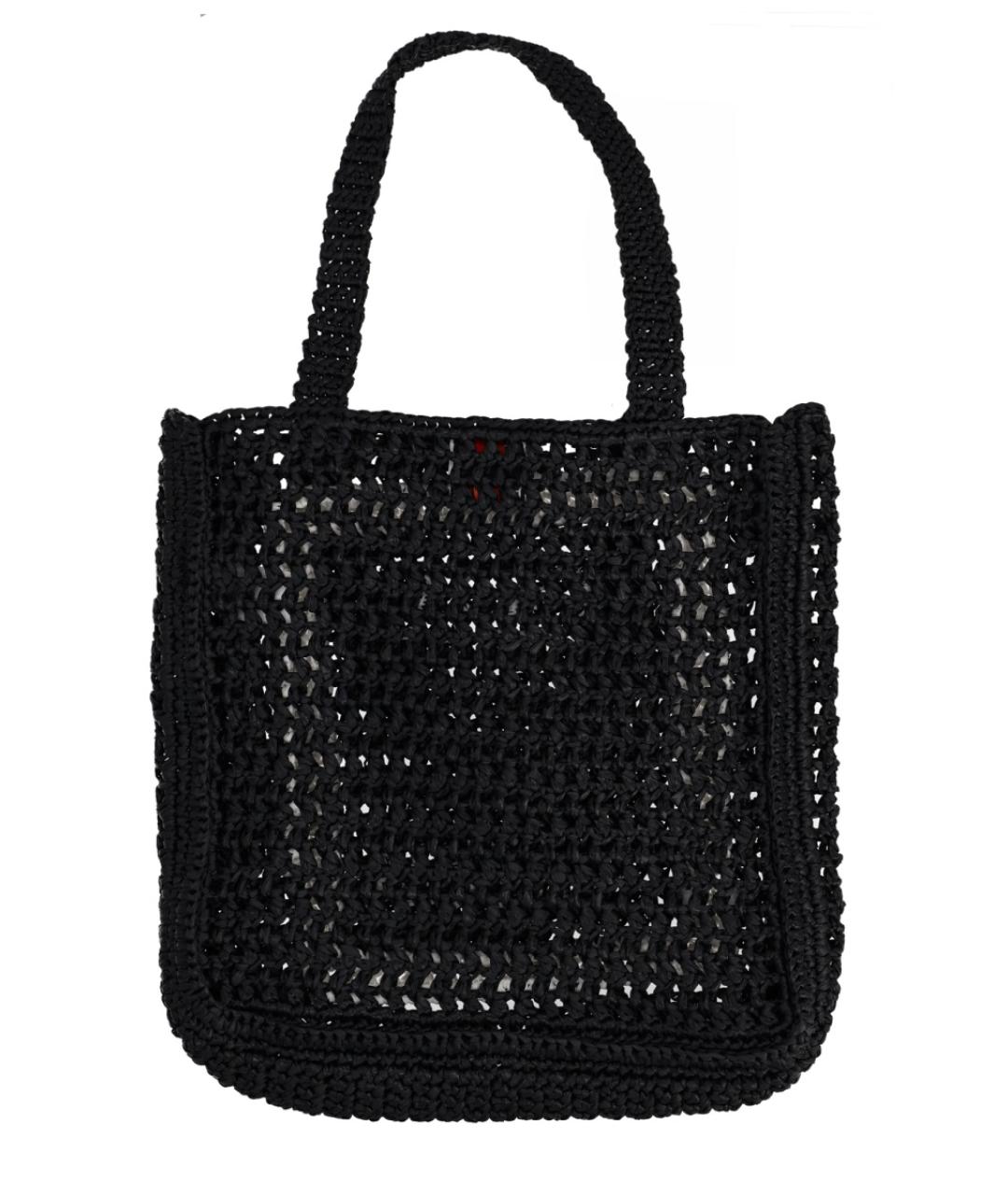 CASABLANCA Черная пелетеная сумка тоут, фото 2