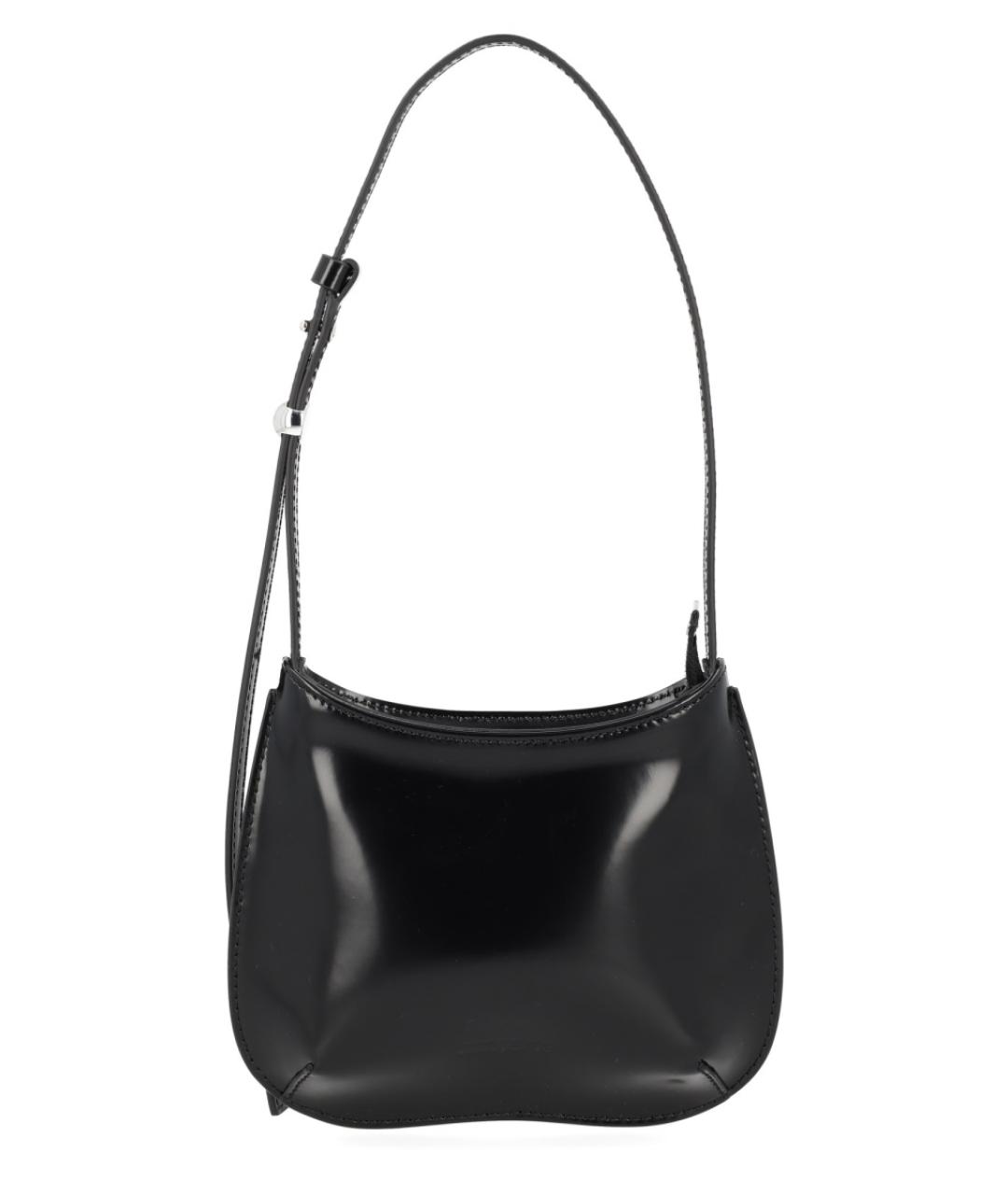 JACQUEMUS Черная кожаная сумка через плечо, фото 2