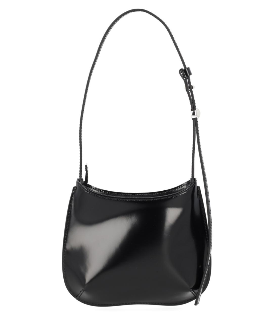 JACQUEMUS Черная кожаная сумка через плечо, фото 1