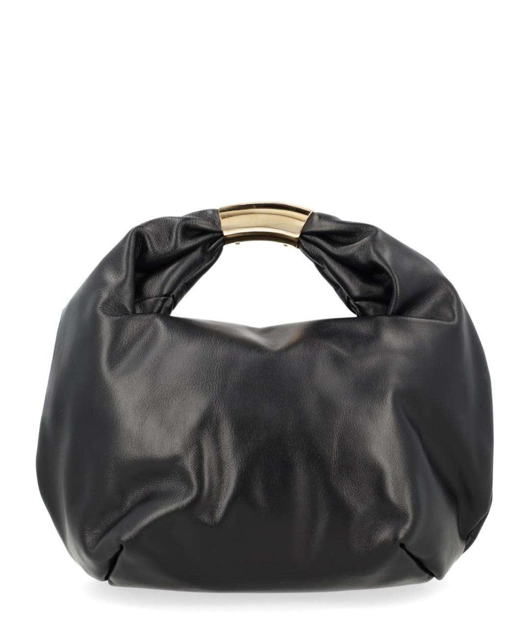 SACAI Черная кожаная сумка с короткими ручками, фото 3