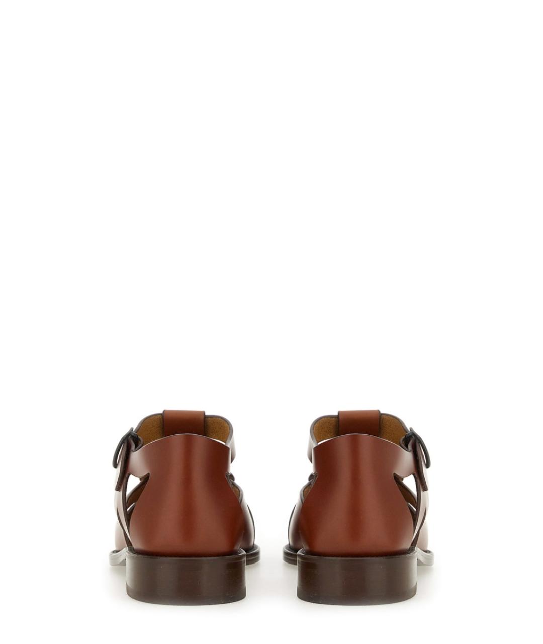HEREU Коричневые кожаные сандалии, фото 5