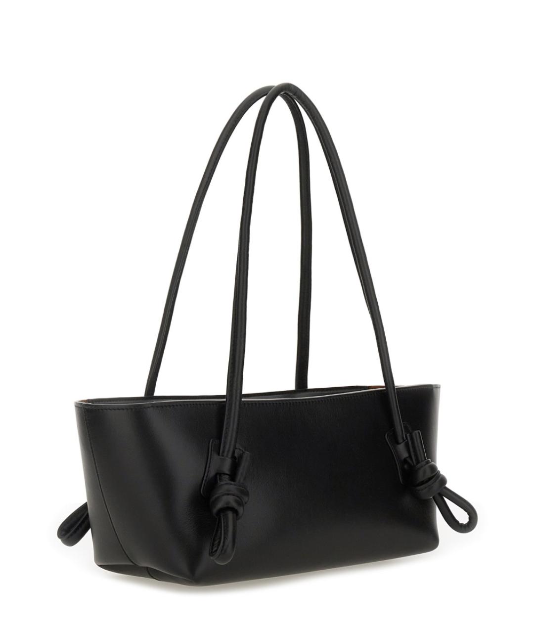 HEREU Черная кожаная сумка через плечо, фото 2