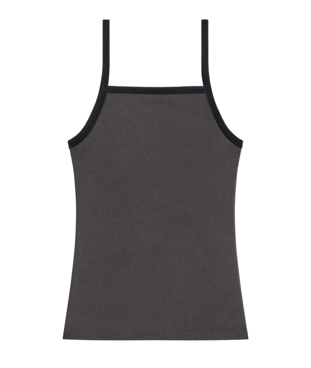 COURREGES Серая хлопковая майка, фото 3